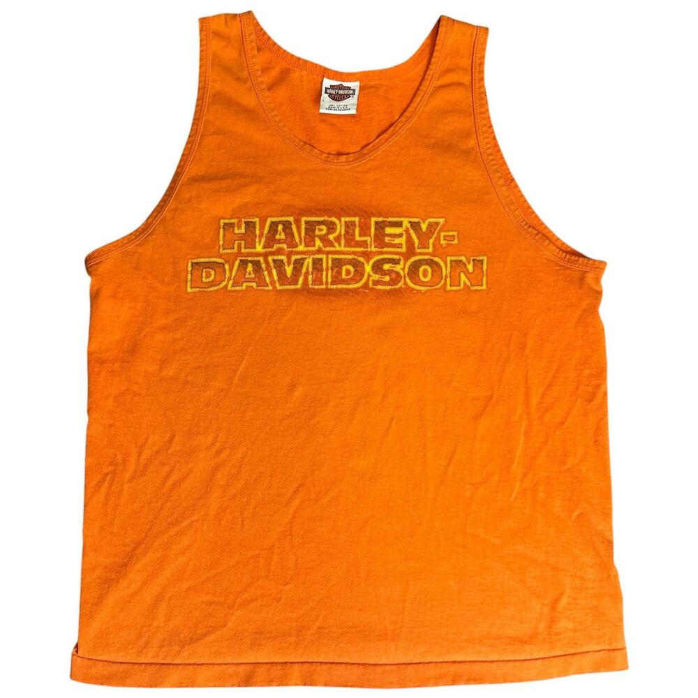 Vintage Harley Davidson Tank Top Mens Large Myrtle Beach SC Biker Made in USA